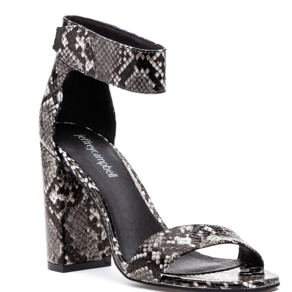 Snakeskin Patterned Heals by Jeffery Campbell